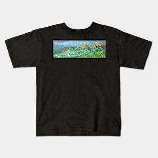 The Pinnacle from Hervey Range Lookout - Acrylic original is on Canvas Kids T-Shirt